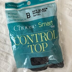 FINAL PRICE! Leggs Control Top Pantyhose Off-Black B